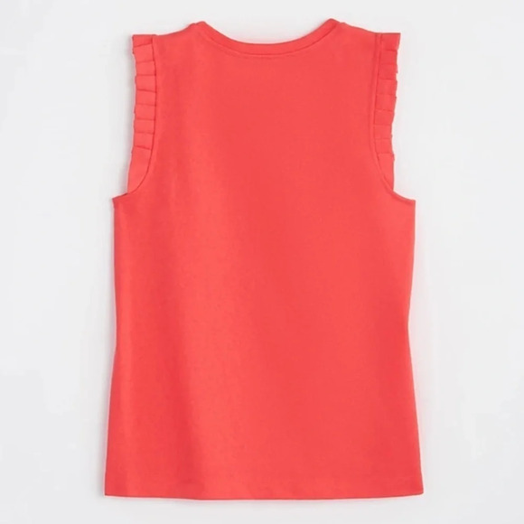 NWT LOFT Pleated Ruffle Shell - Picture 5 of 5